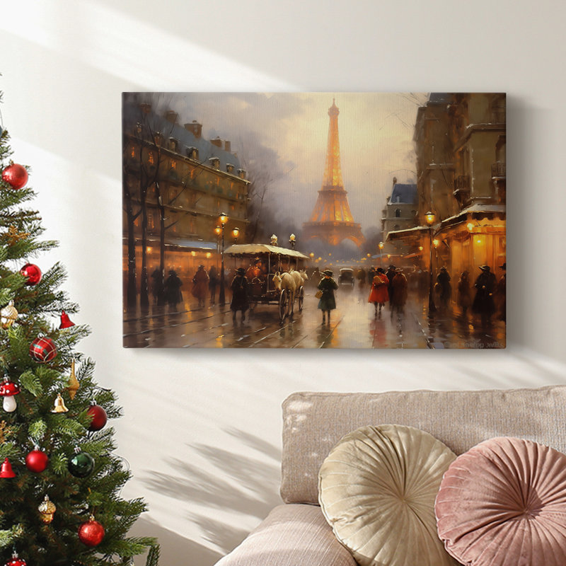 Christmas Holiday Arts - Toile tendue avec châssis, H 40 po x l 60 po