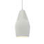 Radiance - grand luminaire suspendu 1 lumière Crease - blanc mat - laiton antique - ampoule remplaçable - cordon blanc-86759881-86759928-86759876