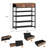 Rustic Style Metal Shoe Rack With Drawer-891072010-891072009