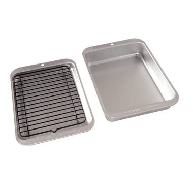 Range Kleen 13'' Enameled Cast Iron Broiler Pan with Rack & Reviews