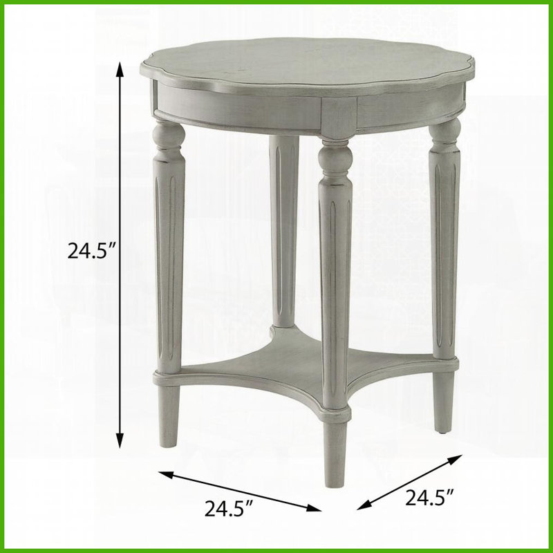 Table basse antique avec design français en ardoise antique - charme intemporel Rangement pratique pour le salon