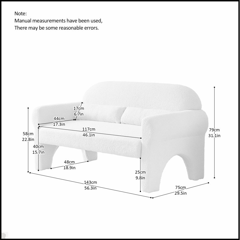Causeuse moderne pour le salon