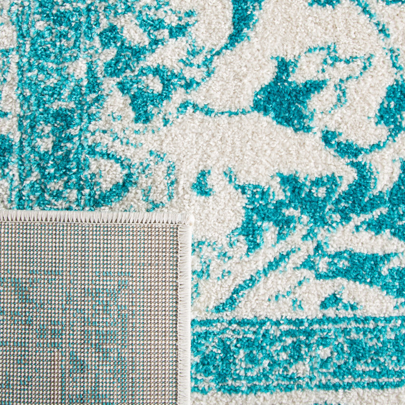 Olius Performance Floral Rug, Runner 2'6" x 6'
