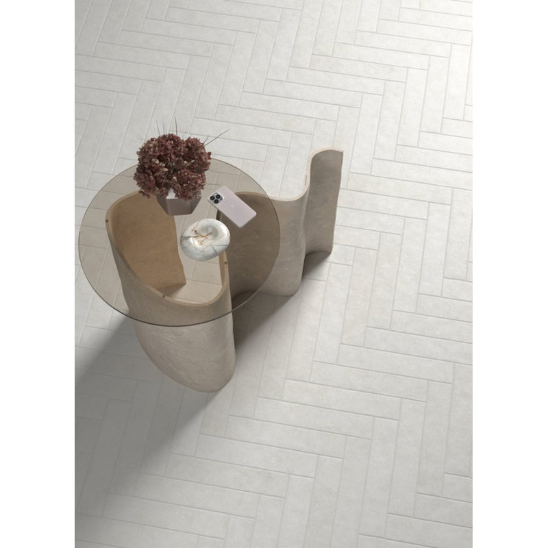 Stage 2.5 in. x 12 in. Stone-Look Porcelain Floor And Wall Tile (5.38 Sq. Ft. / Case), White
