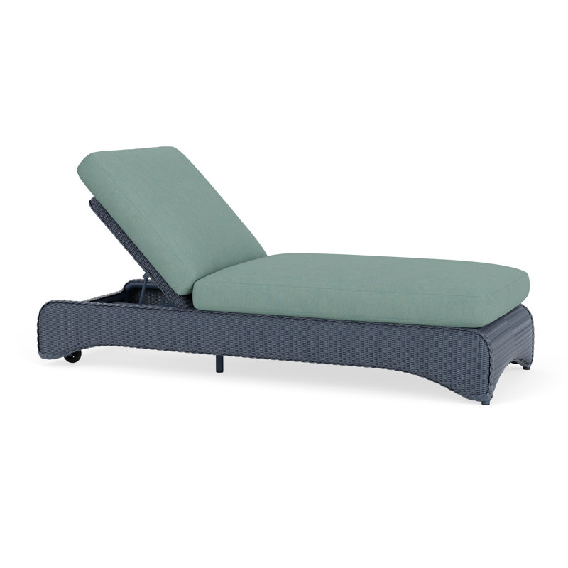 Loom Outdoor Chaise Lounge, Denim Blue, Deering Cadet