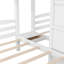 Lit superposé simple au-dessus de simple et simple avec escalier intégré, tiroirs de rangement