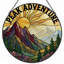 Panneau de vitrail H 7,8 po Mountain Sunrise-1771633556