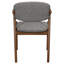 2 chaises de salle à manger de style Mid-Century moderne - tissu, de 2, et tissu