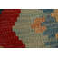 Tapis oriental géométrique en laine Kilim 6 x 8