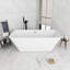 66'' X 30'' Acrylic Freestanding Soaking Bathtub In Glossy White