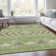 Premium Machine Washable Prisco Green Rug