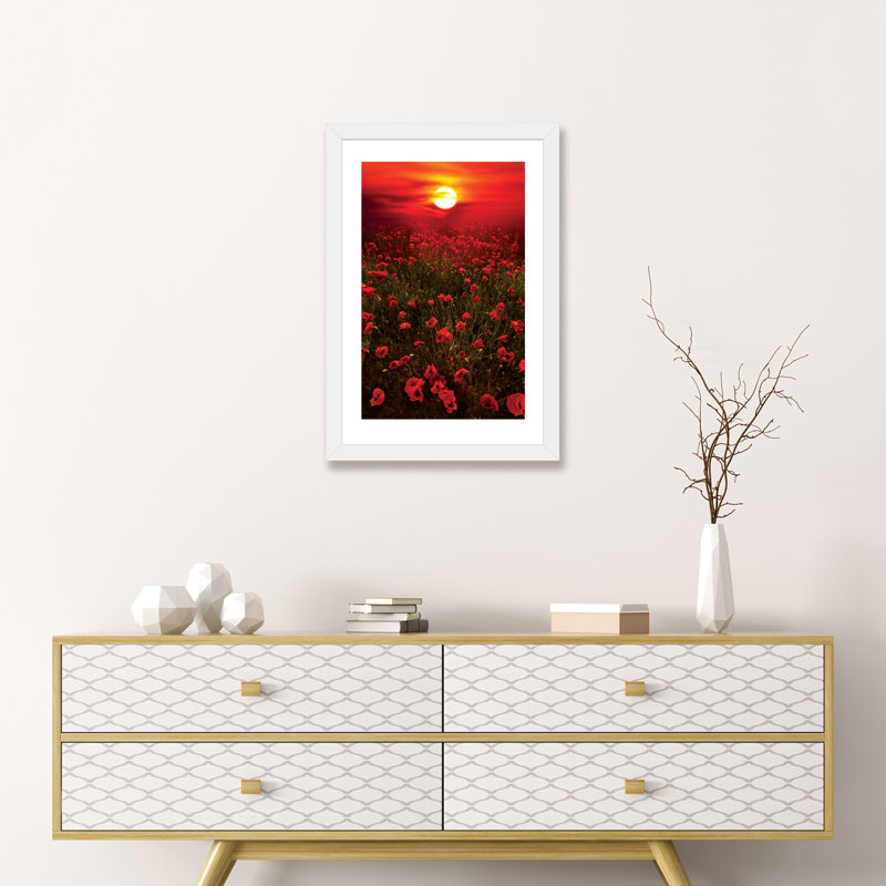« chaleureux coucher de soleil » par marco carmassi-reproduction de photo, H 32 po x l 24 po x P 1 po