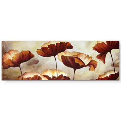 Leinwandbild Gemälde von Mohnblumen