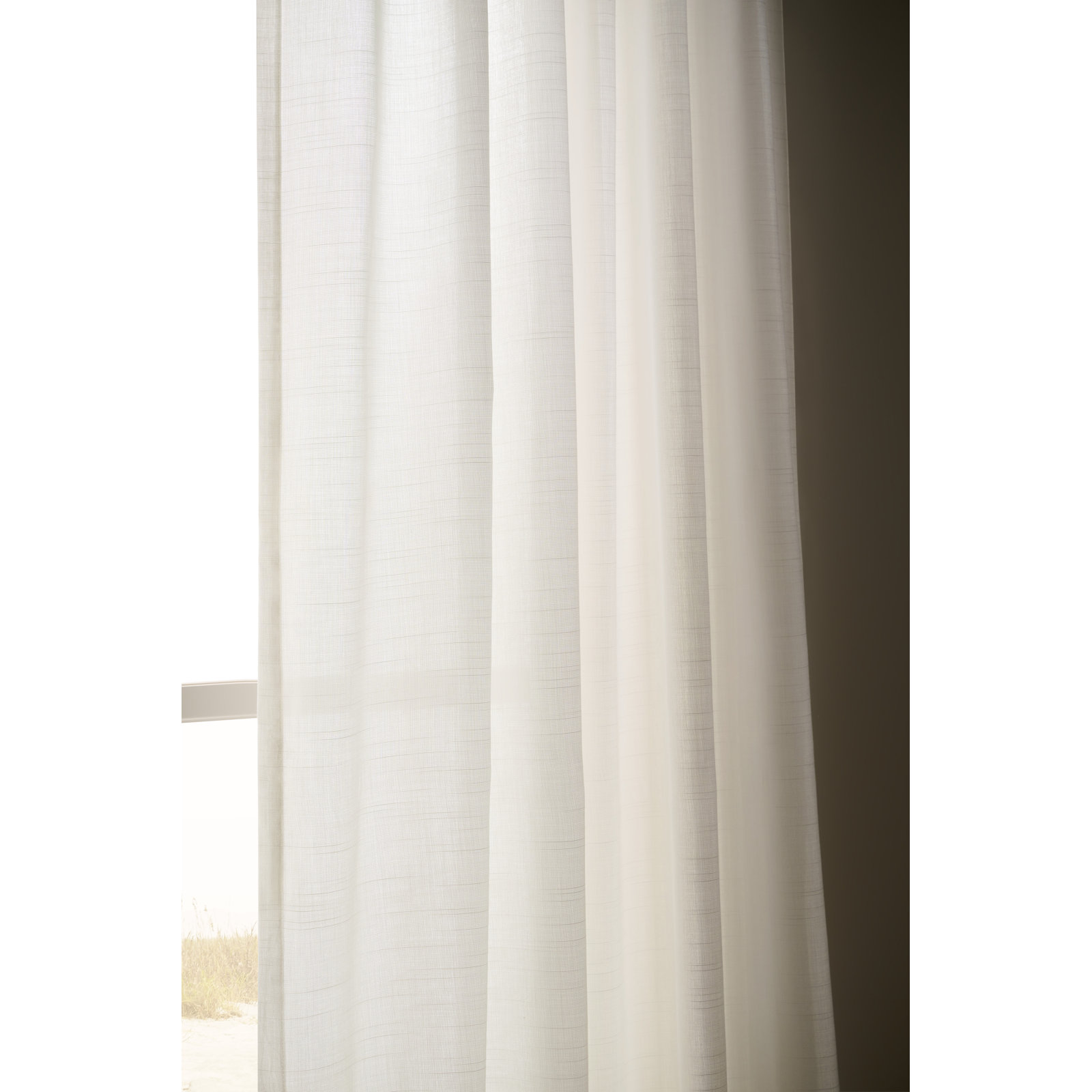 Sunbrella® Laurel Indoor/Outdoor Sheer Curtain, 50" W x 96" L