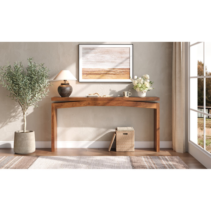 Console en bois, buffet à dossier L 62 po x H 31 po, table d'appoint pour vestibule et entrée