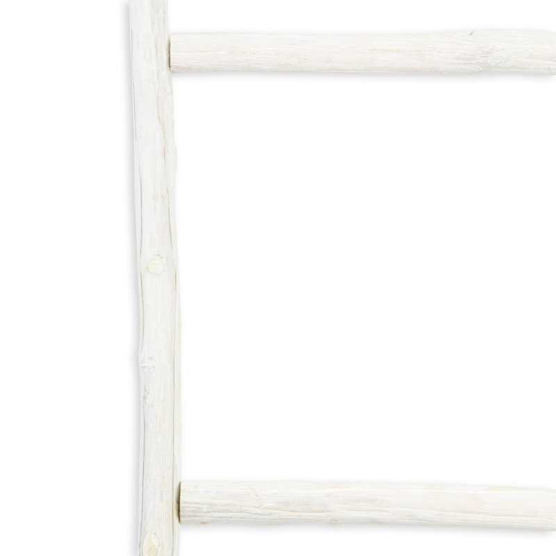 4.9 ft Blanket Ladder, White