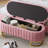 Pink Velvet Storage With Elegant Design For Bedroom And Living Area Metal Legs Spacious-1134204352