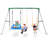 660lbs Heavy Duty Swing Set With 1 Platform Swing, 2 Belt Swings