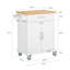 Penn Solid Wood Top Kitchen Cart