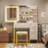 Makeup Vanity With Mirror And Lights, Vanity Desk With Sliding LED Lighted Mirror, Power Outlet-1467527461