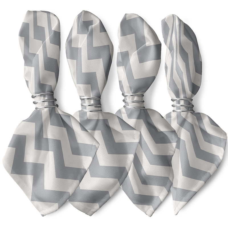 Ubertina Napkin, 18" W x 18" L, Light Gray
