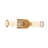 Dimmable 2-Light Bathroom Vanity Light – Distressed Aged Brass Finish with Clear Ribbed Glass Shades