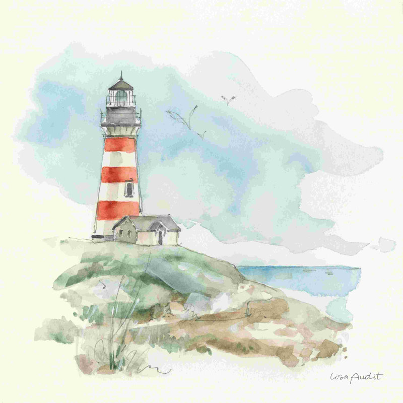 Voyage en bord de mer III, H 12 po x l 12 po