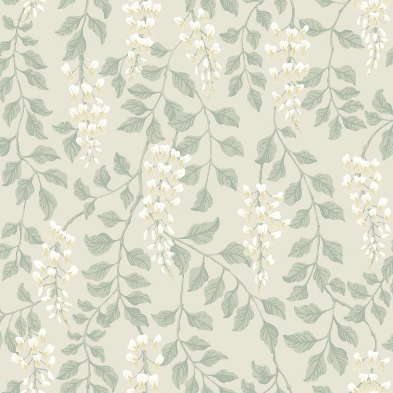 Boråstapeter Blåregn Wallpaper, Leaf