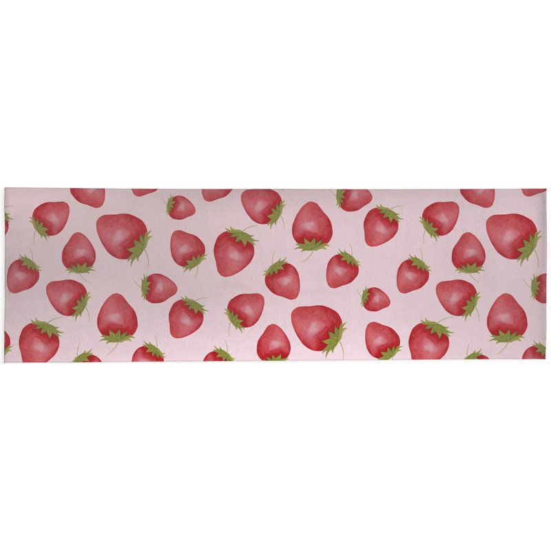 Tapis d'extérieur Summer Strawberries, Tapis de couloir 2 pi 6 po x 8 pi