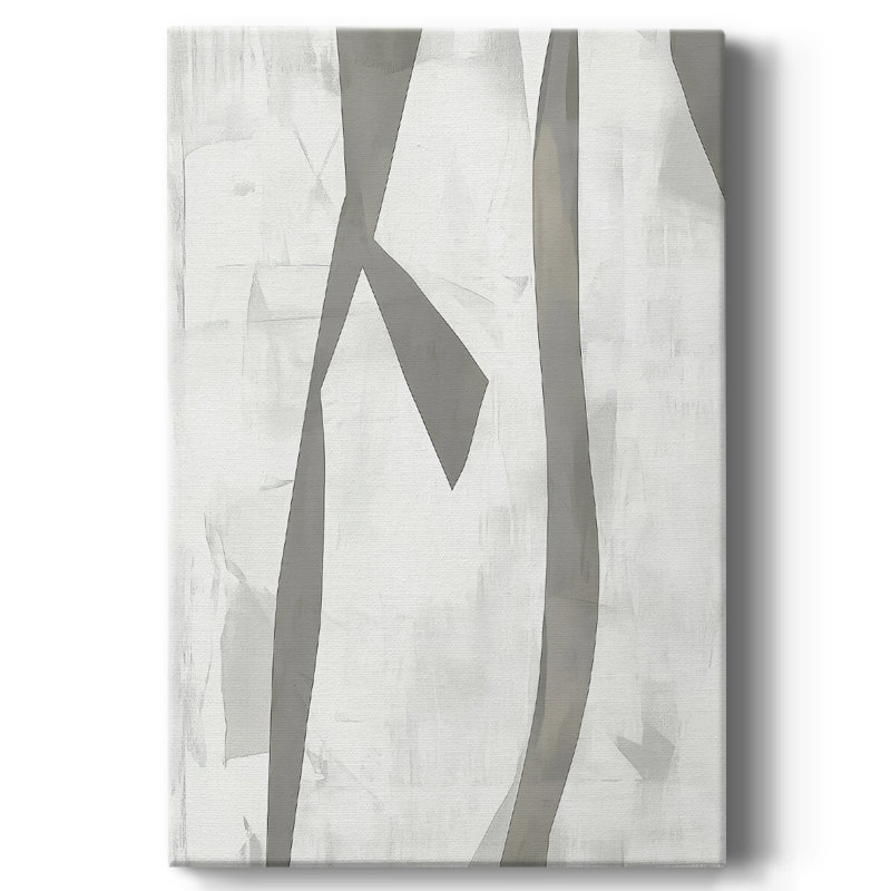 Toile tendue avec châssis abstrait III - prêt à être accroché, H 36 po x l 24 po