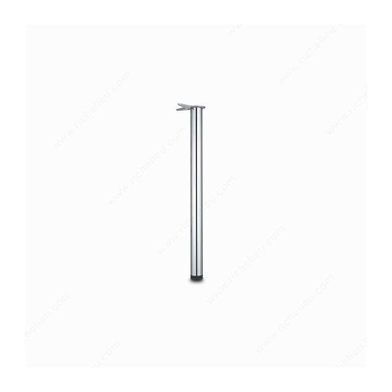 Adjustable Table Leg, Chrome