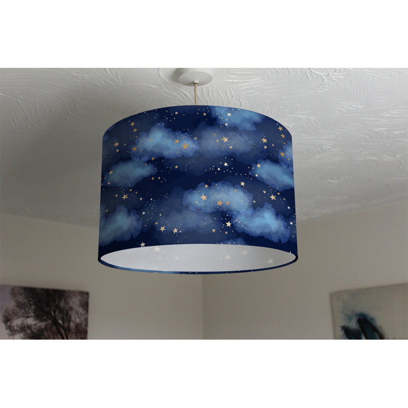 Drum Cotton Lamp Shade ( Screw On ), 25cm H x 40cm W x 40cm D