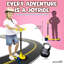 Scooter pliable à 3 roues pour enfants - Scooter jouet pour enfant avec lumières à DEL intégrées et technologie Lean-to-Steer manoeuvrable (jaune)