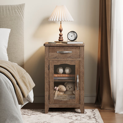 Analiesa End Table With Storage And Charging Station