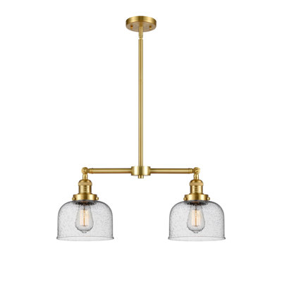Grand pavillon cloche de 8 po à 2 lumières de 21 po