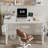 Writing Desk With Power Outlets Rectangle Computer Desk-941410723-939724222