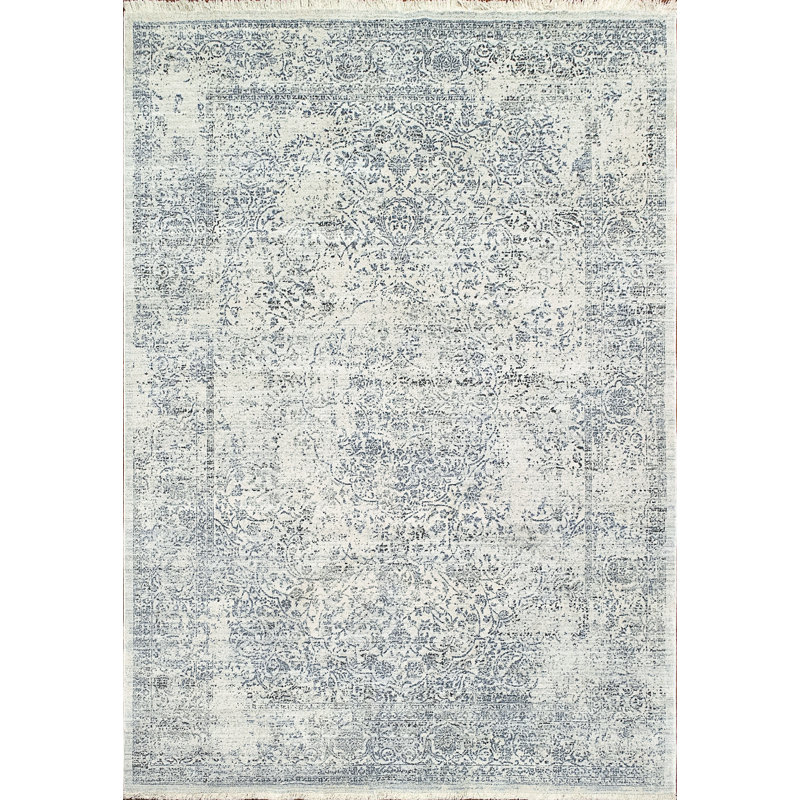 Newkirk Viscose Oriental Indoor Rug, Rectangle 7'8" x 10'7"