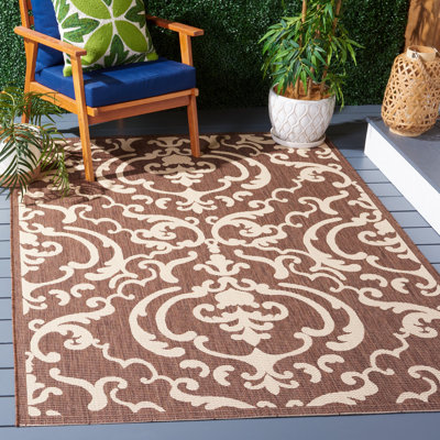 Arellanes Performance Damask Indoor/Outdoor Area Rug