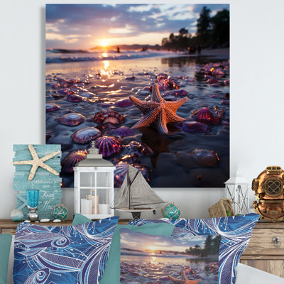 Étoile de mer sur la plage, photo 4 - Art mural plage