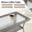 Patio Wicker Coffee Table With Glass Top-1014907960