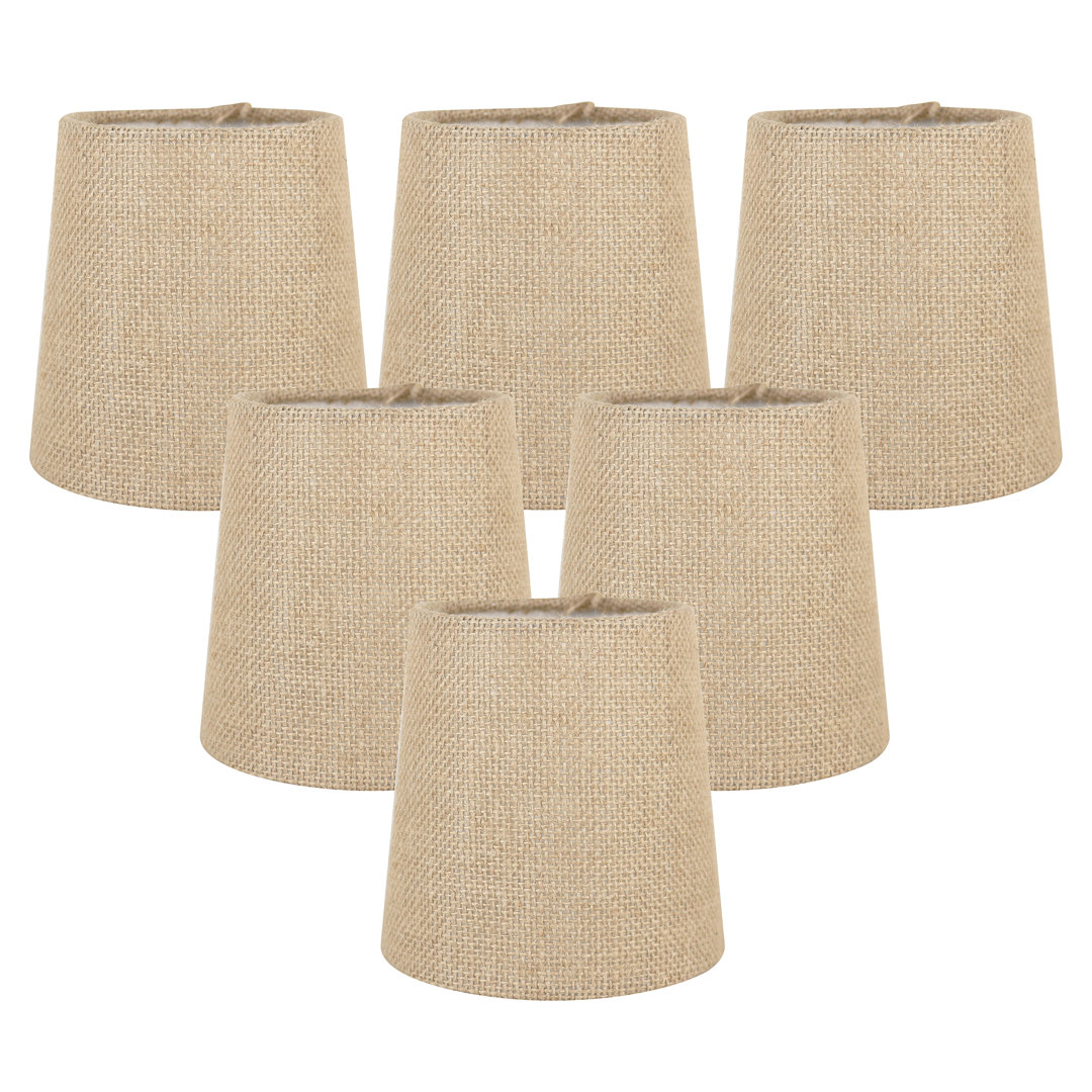 Burlap Empire Lamp Shade (Set of 6) Bayou Breeze