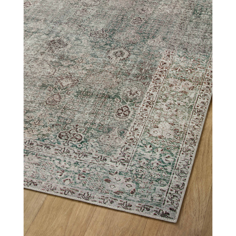 Jules Ivory Oriental Synthetic Stain-Resistant Runner Rug