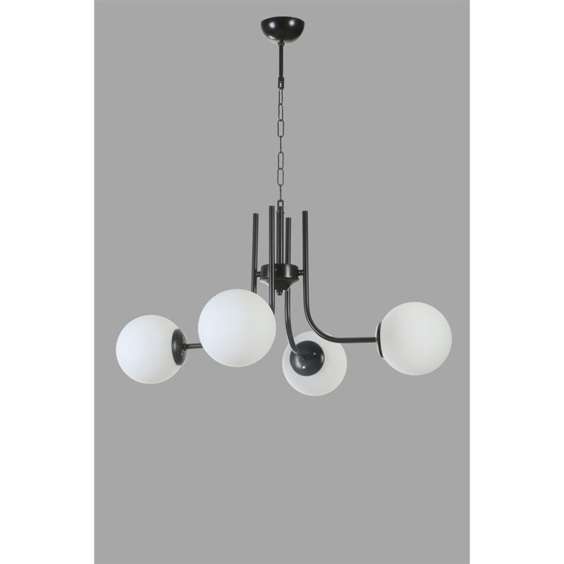 Chandle Chandelier, White/Black