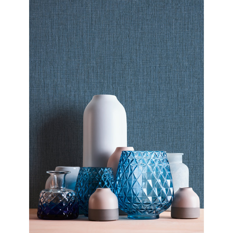 10.05m x 53cm Matte Wallpaper Roll, Blue