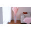 Crystal Pink Glass Floor Vase