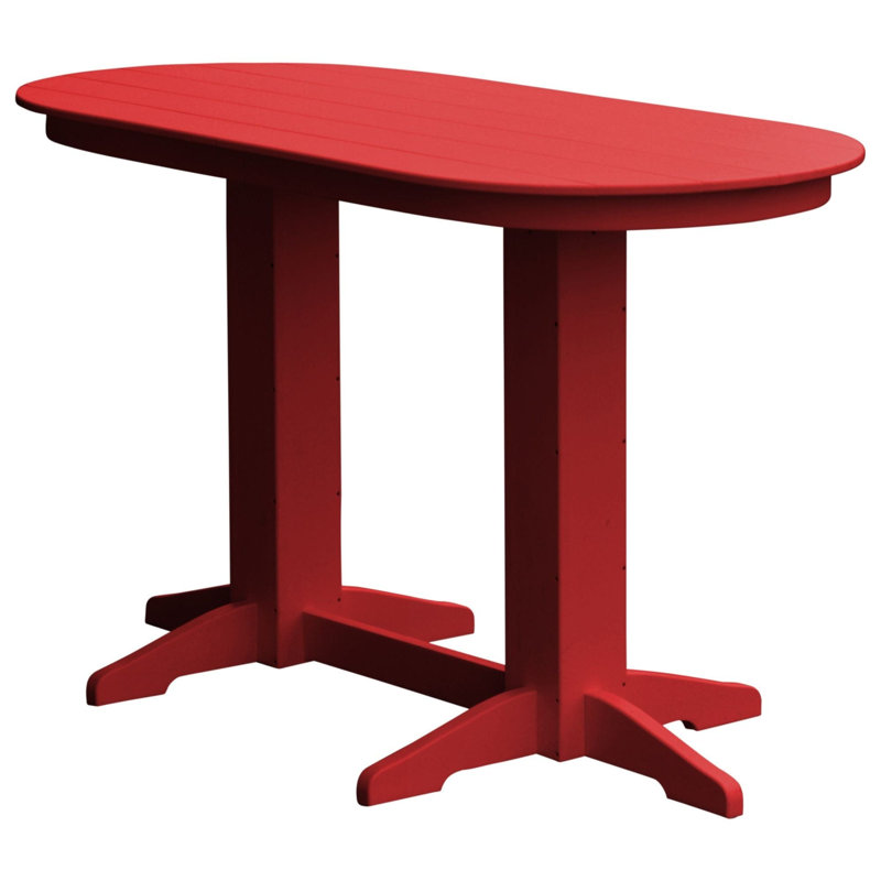 Table de bar Keystone Amish Co., 6 Foot, Bright Red