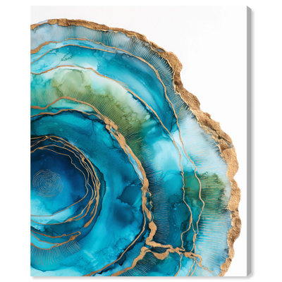 «Great Blue Green II», reproduction d'art sur toile par Art Remedy