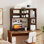 Bahut de bureau avec 7 compartiments ouverts et 3 tablettes réglables