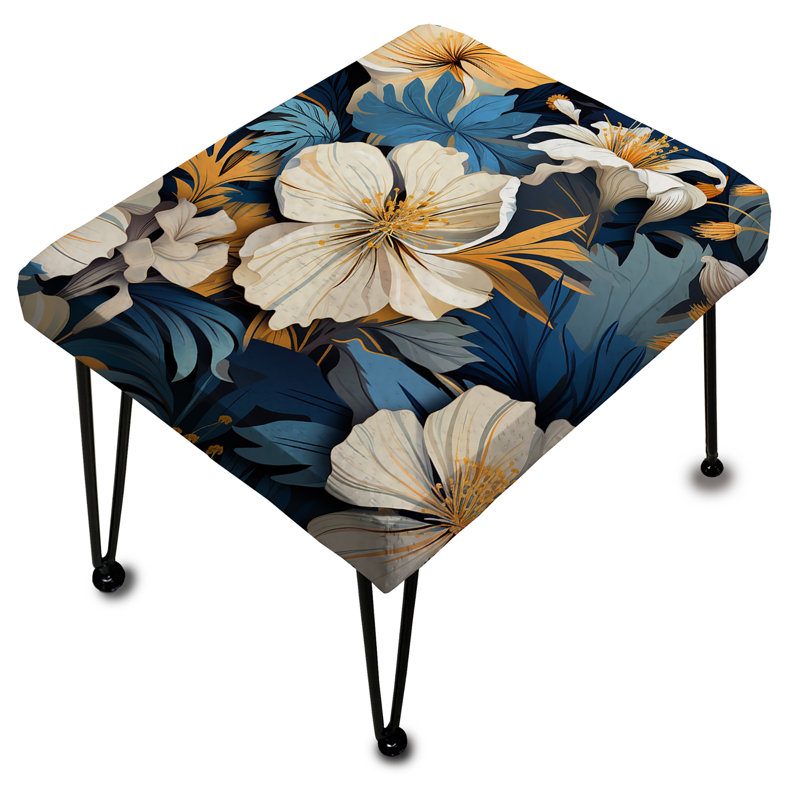 Floral Tropical Tranquility Vibes - Repose-pieds rectangulaire floral