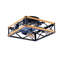 Ventilateur de plafond encastré 22,6 po, moteur réversible, télécommande CC, 7 pales PCS PC, ventilateur de plafond 6 vitesses, minuterie, pour la cuisine de la chambre à coucher - ampoules non incluses